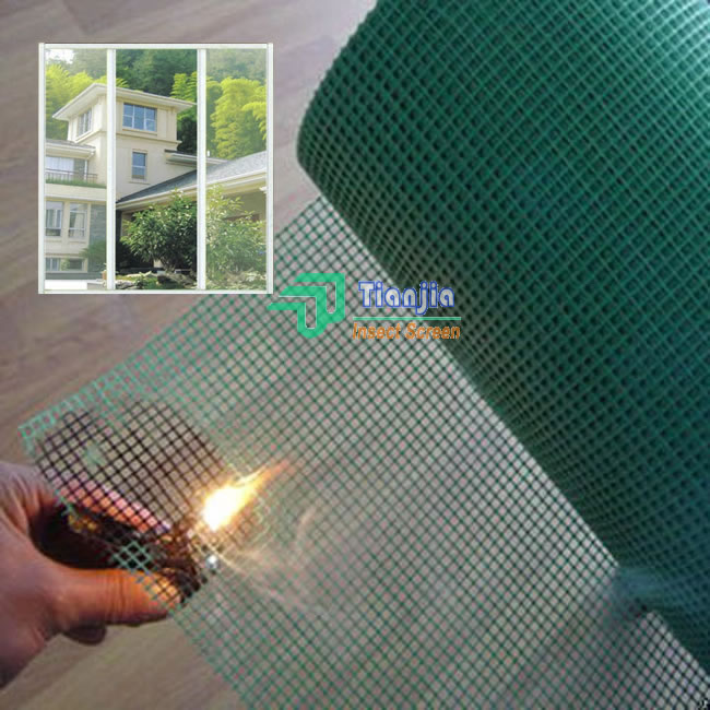 Green Coated Fiber Mesh